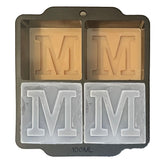 ZXYJJN monogrammed ice cubes mold with lid for elegant cocktails