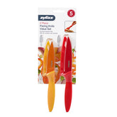 Zyliss 2-piece paring knife set with sheath for safe storage and precise fruit prep.