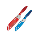 Zyliss 5-inch mini Santoku with sheath for precise prep on the go.