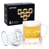 ZZYFGH 6-pack mini shot glasses with handle for festive toasts