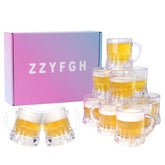 ZZYFGH mini beer mugs 2oz with handle—easy grip for party toasts