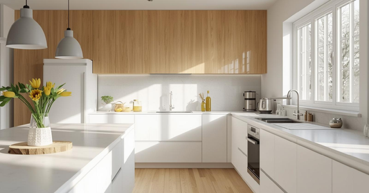 Bright energy-efficient kitchen design in a Canadian home