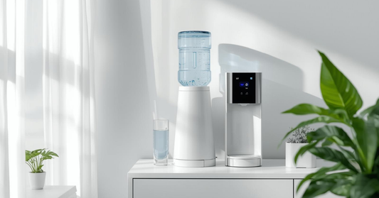 Water cooler and filtration system in a clean modern Canadian home