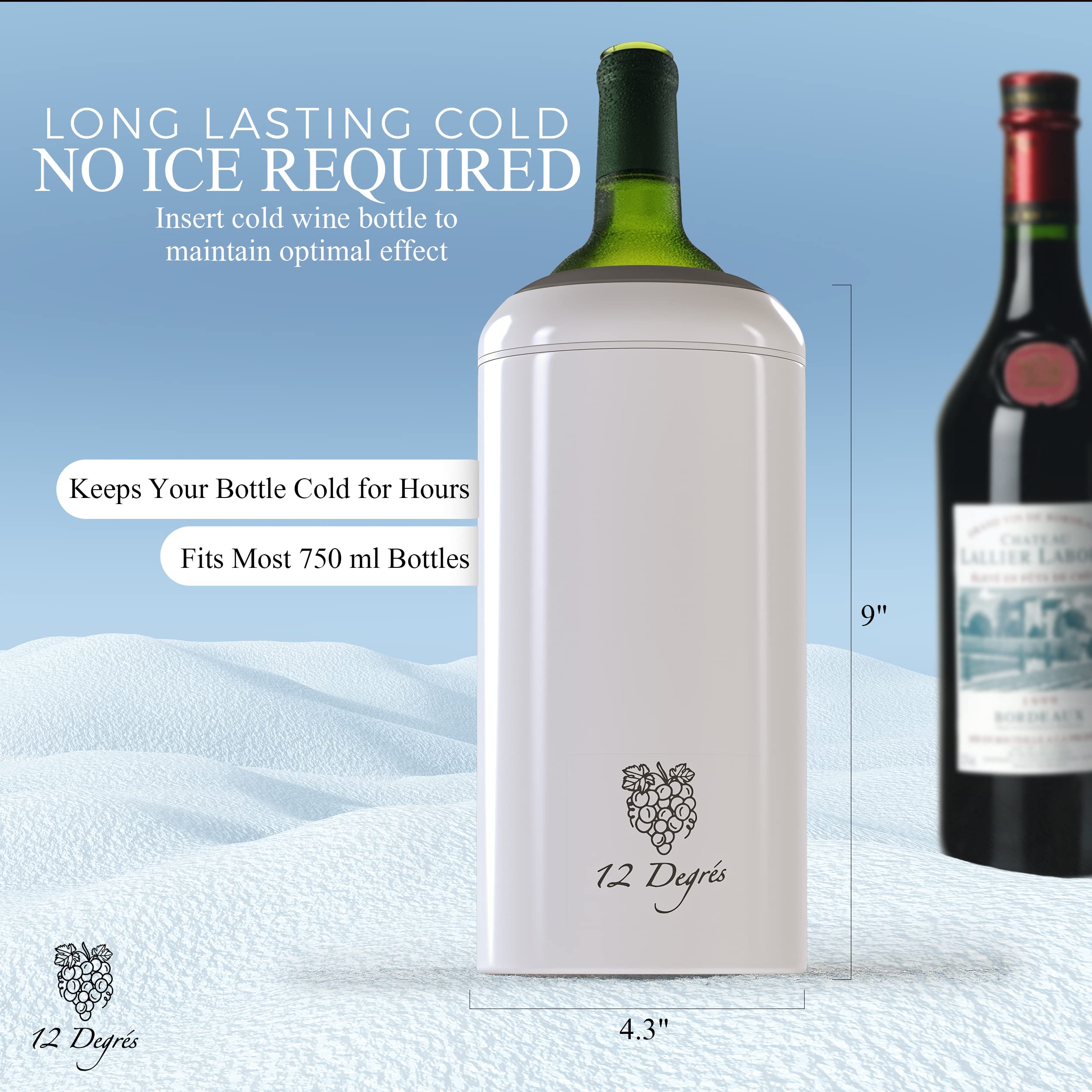 Stainless steel construction of 12 Degrés chiller shows durability and shine