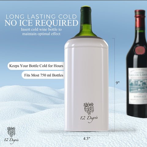 Stainless steel construction of 12 Degrés chiller shows durability and shine