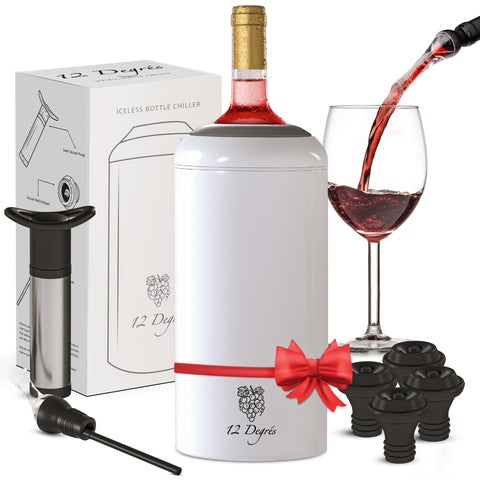 12 Degrés wine chiller set pump in action keeps wine at ideal temperature