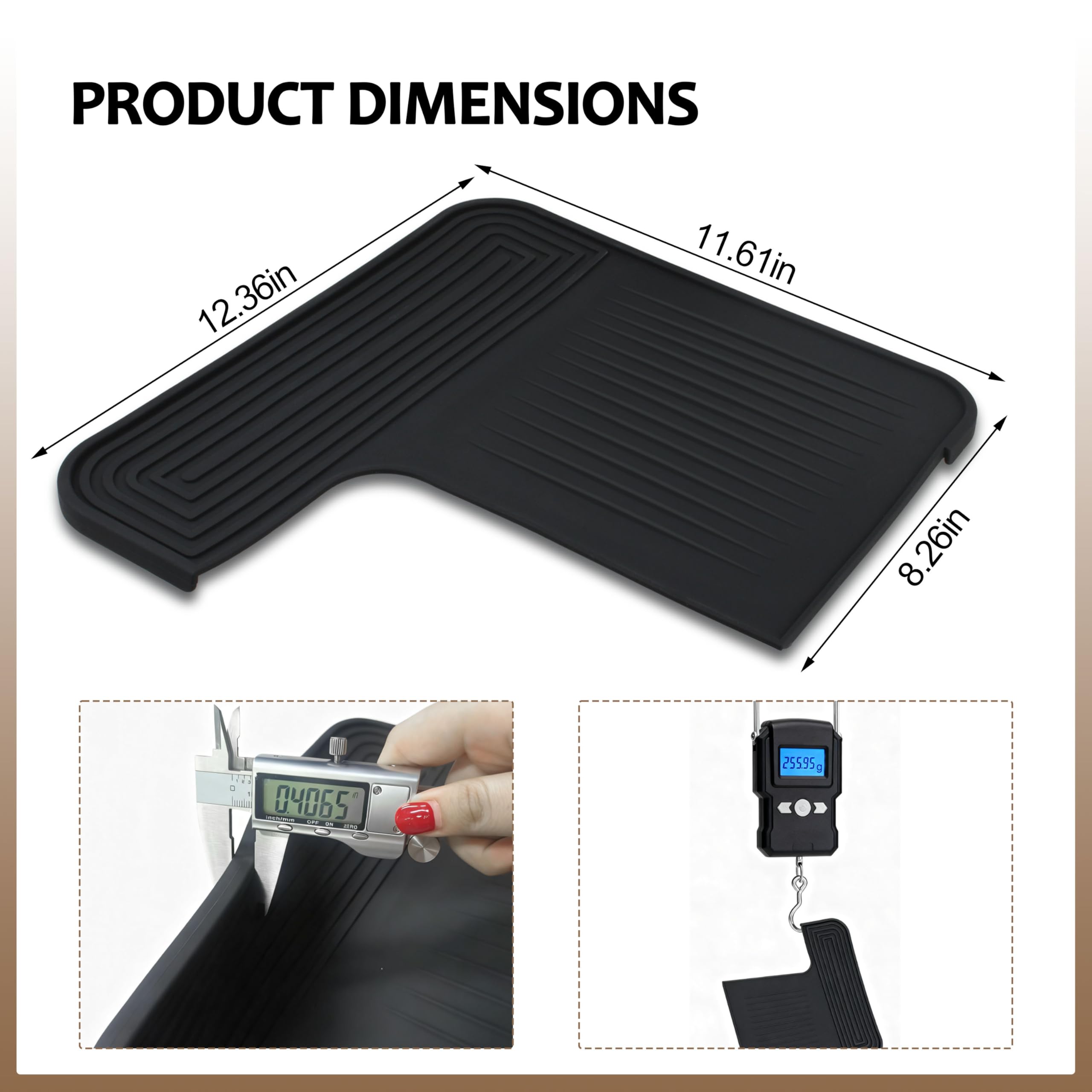 131763310 Ninja Luxe top mat protection surface keeps stainless clean.
