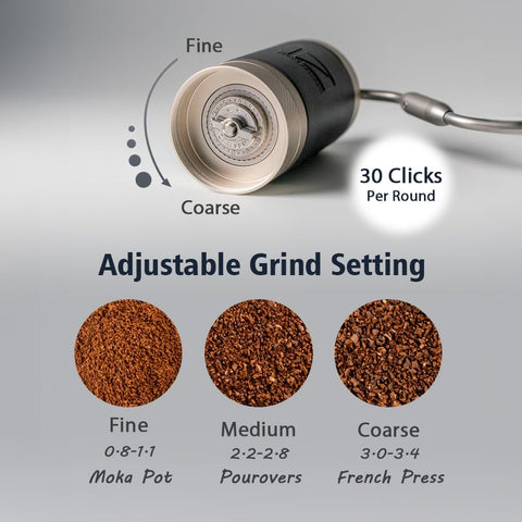 1Zpresso J grinder silver with burr assembly delivers consistent grind for precise extraction.