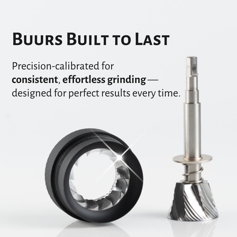 1Zpresso X-Ultra heptagonal burr delivering smooth consistency for pour-over