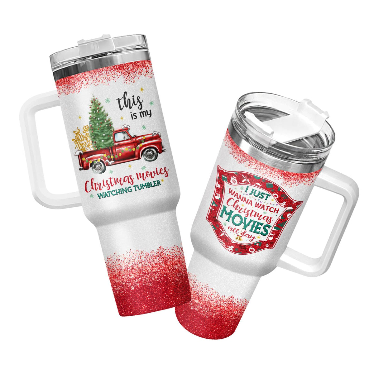 34HD 40 oz movie watching tumbler with handle for easy sipping during marathons
