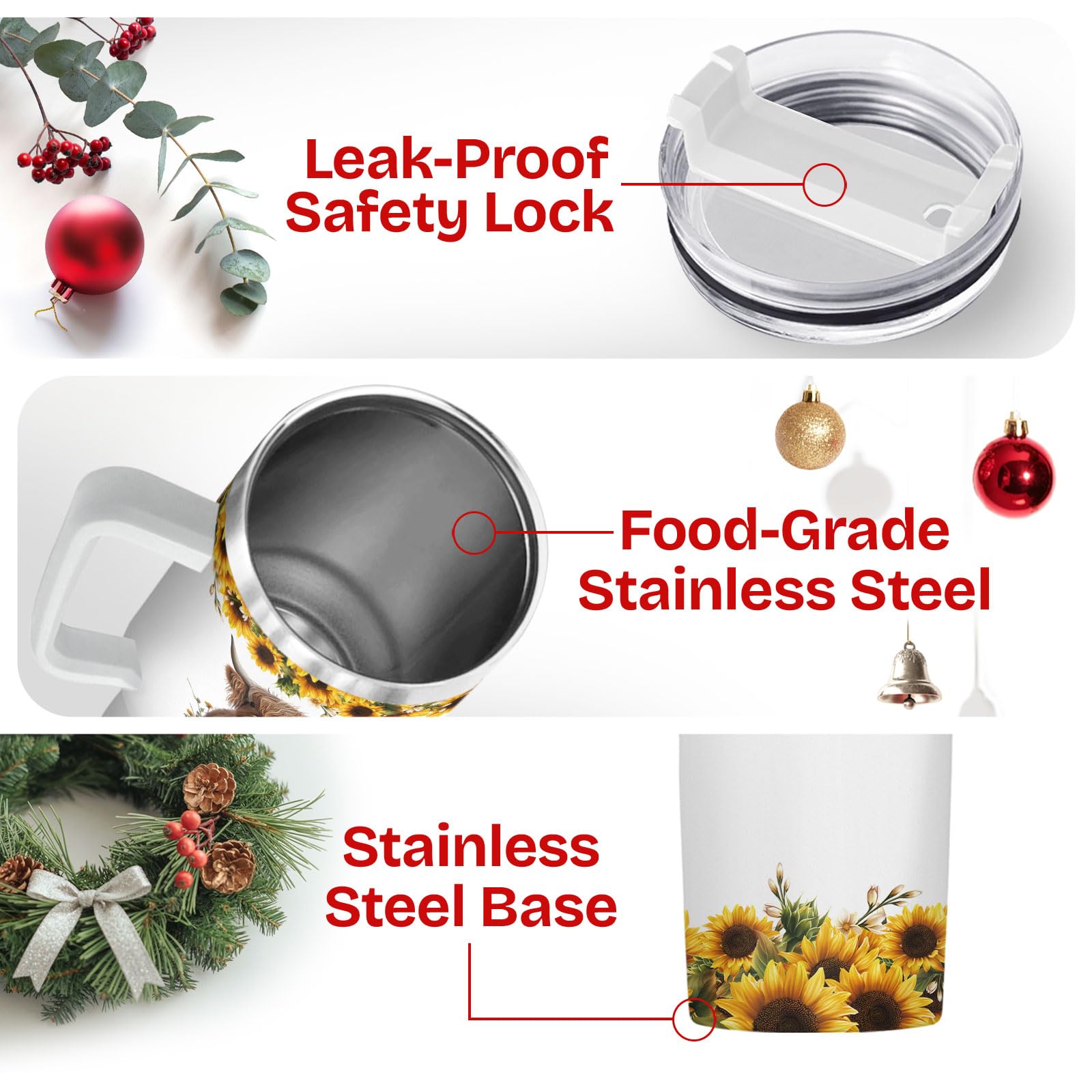 34HD BPA-free flip lid tumbler with leak-proof seal for mess-free travel.