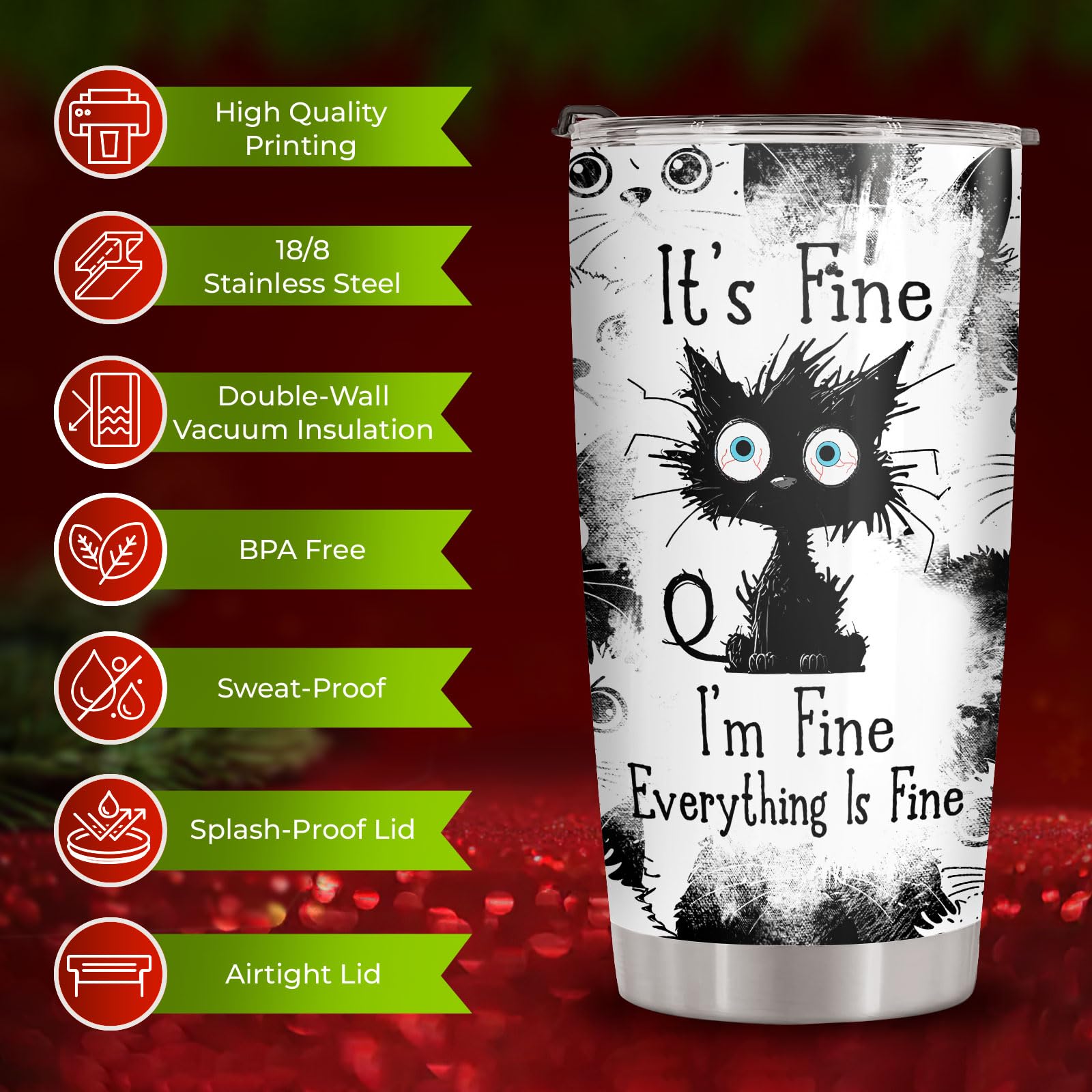 34HD keeps beverages hot or cold for hours, perfect for all-day use.