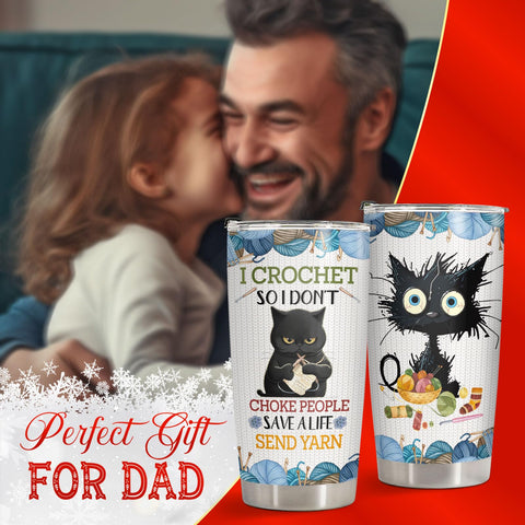 34HD crochet-themed graphic appeals to crochet lovers and hobbyists