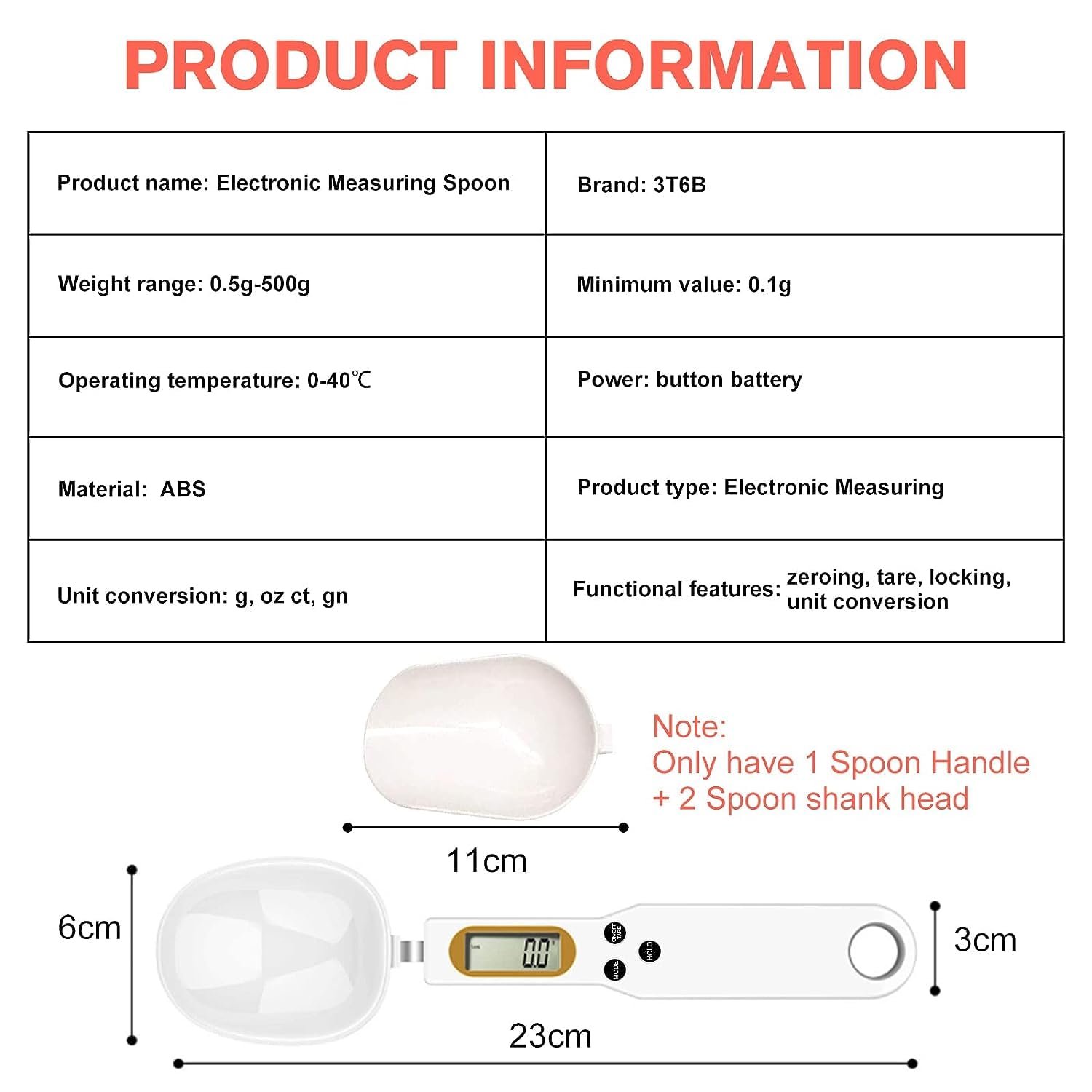 3T6B Eco-friendly ABS body promotes sustainable kitchen tools.