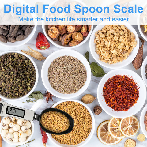 3T6B digital spoon scale LCD display highlights easy reading during cooking