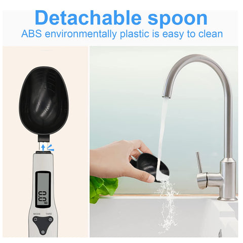 3T6B kitchen digital measuring spoon side view showcasing compact handheld design