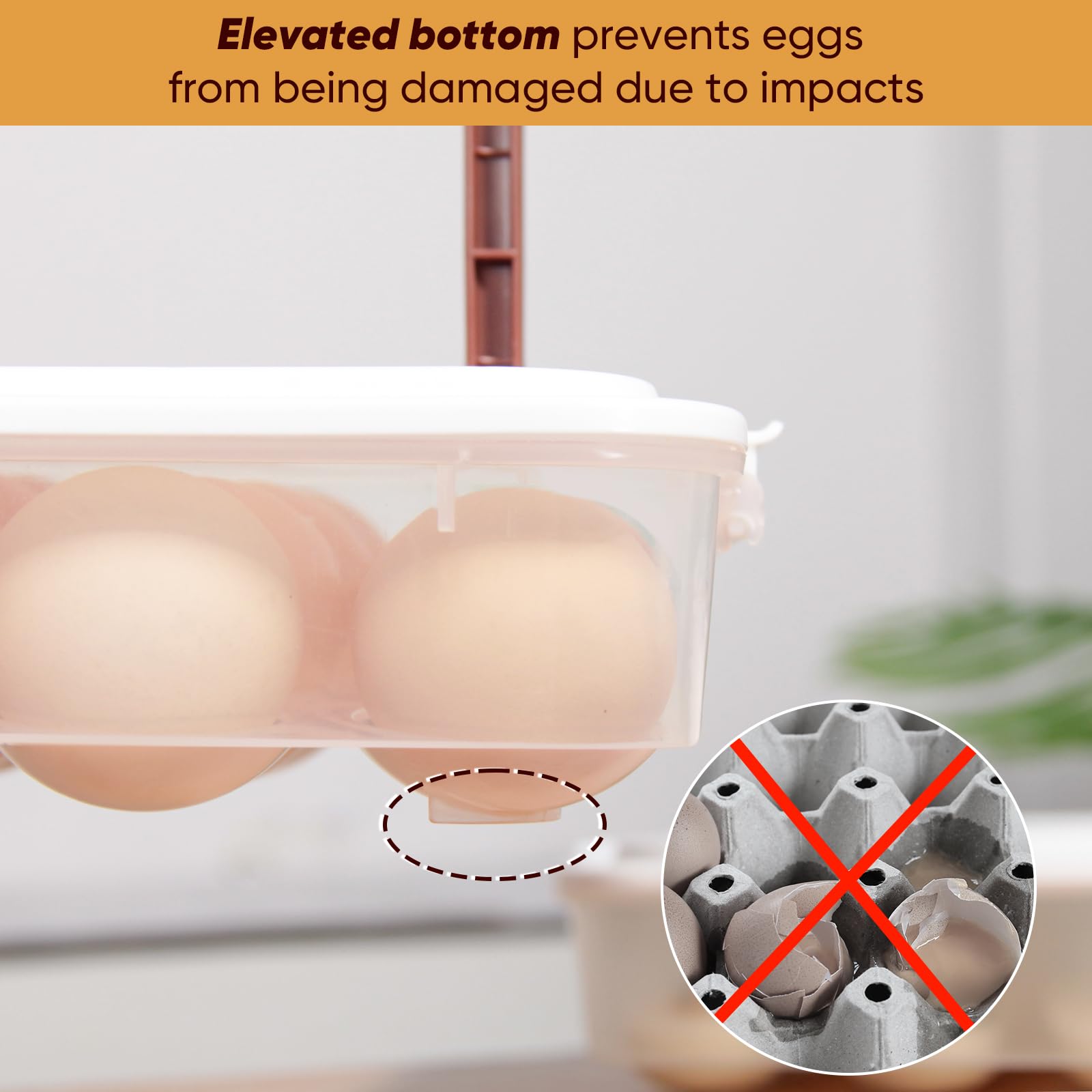 77L clear deviled egg platter lets you view contents at a glance