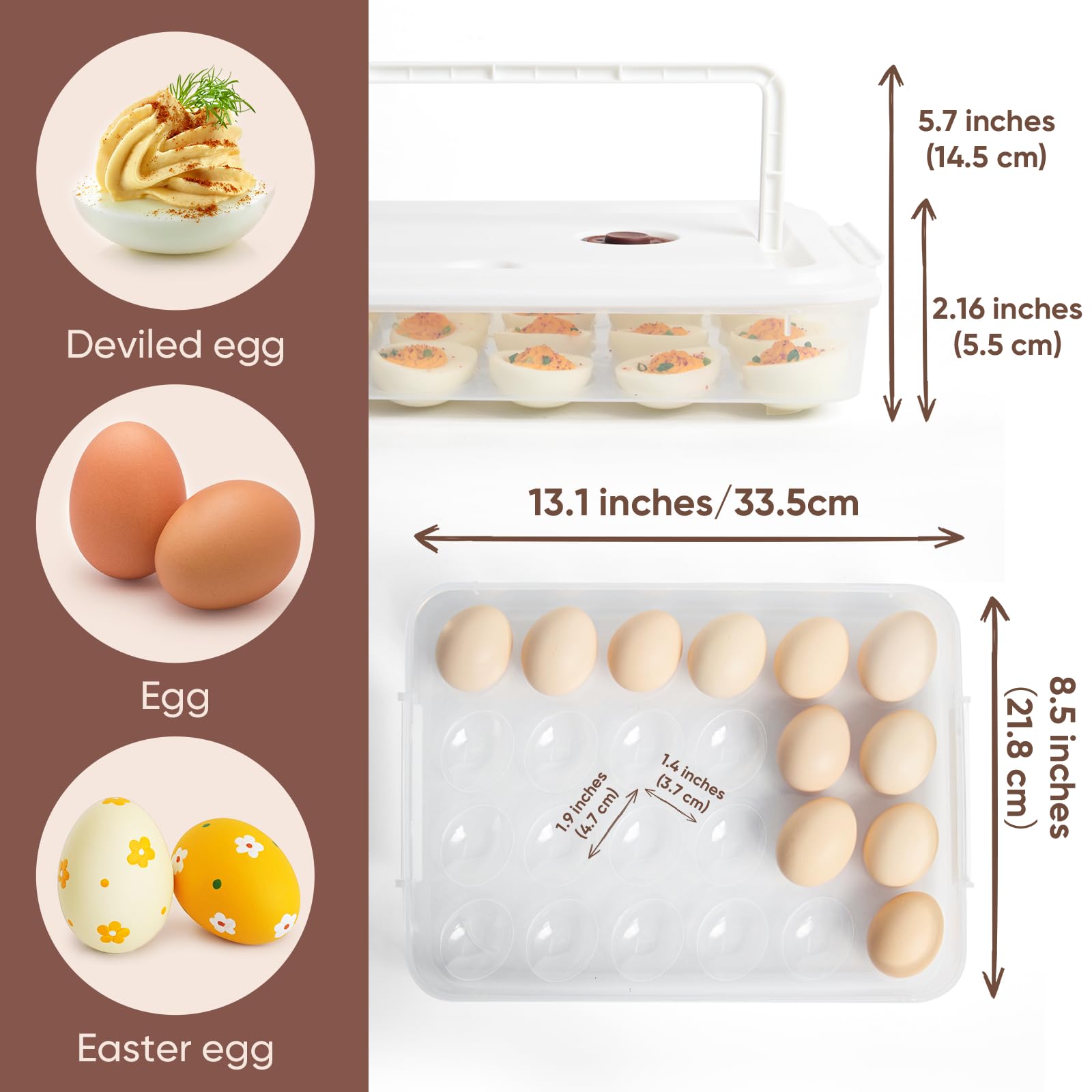 77l multipurpose egg tray ideal for parties and picnics.