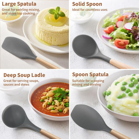77L spaghetti spoon ideal for noodles and stir-fry prep.