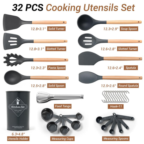77L spoon spatula shows comfortable wooden handle grip for control.