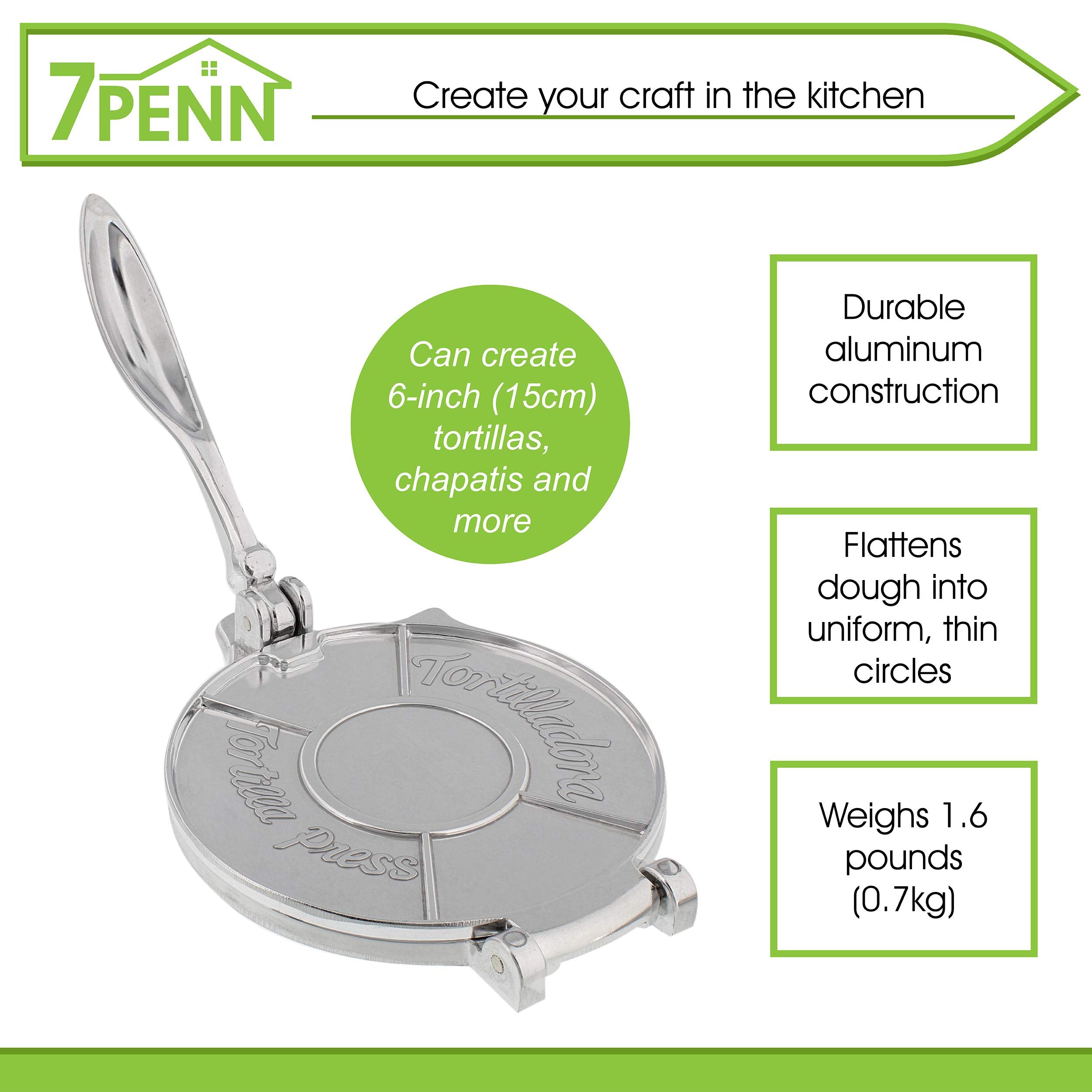 7Penn compact flour tortilla maker design for small kitchens