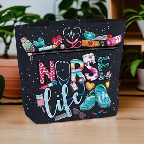 84hoods Aesthetic Tote Bag laptop-ready design for work and study.