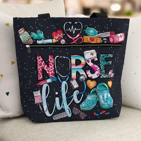 84hoods Aesthetic Tote Bag gift-ready design ideal for nurses or students.