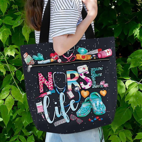 84hoods Aesthetic Tote Bag uses water-resistant material to protect belongings.