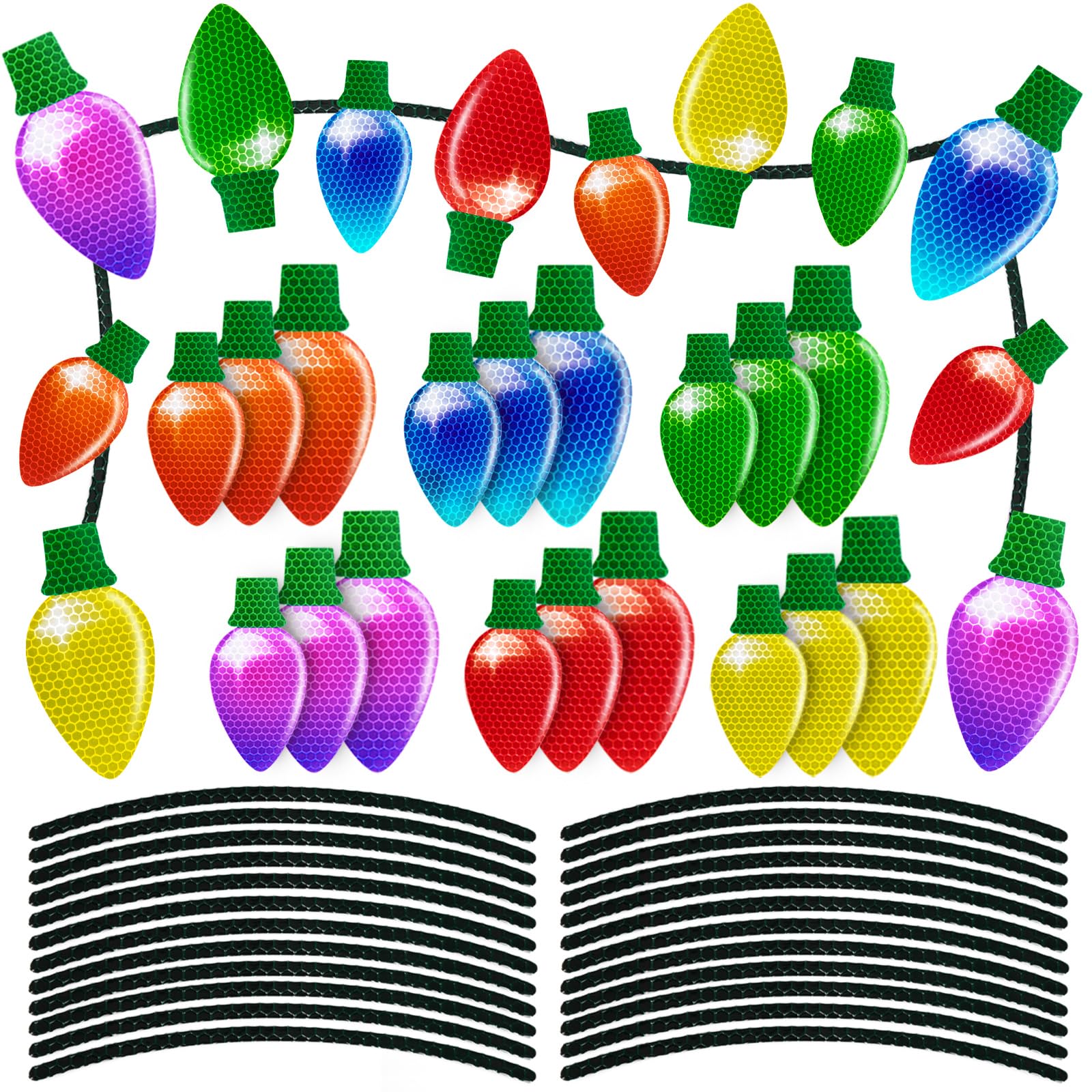 90shine red bulb magnets shine in sunlight for festive car decor