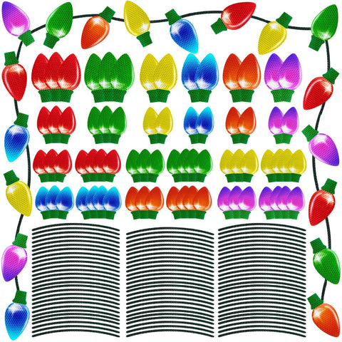 90shine Christmas lightbulb magnets collection on metal surface for festive car decor