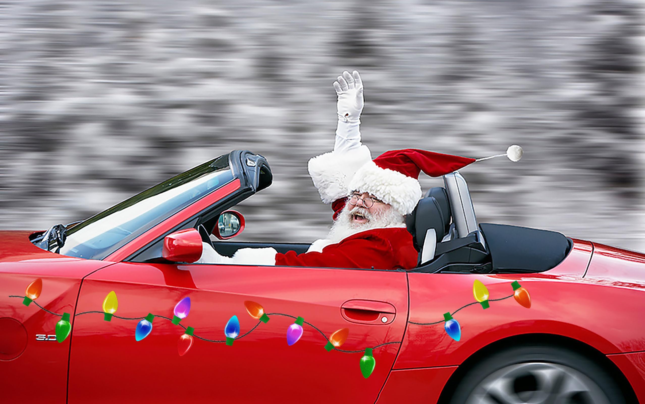 90shine holiday car decor magnets set on a metal door