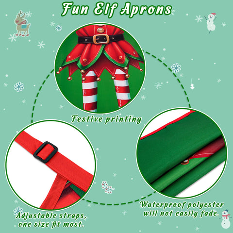 90shine elf aprons make great gag gifts and holiday party conversation starters.