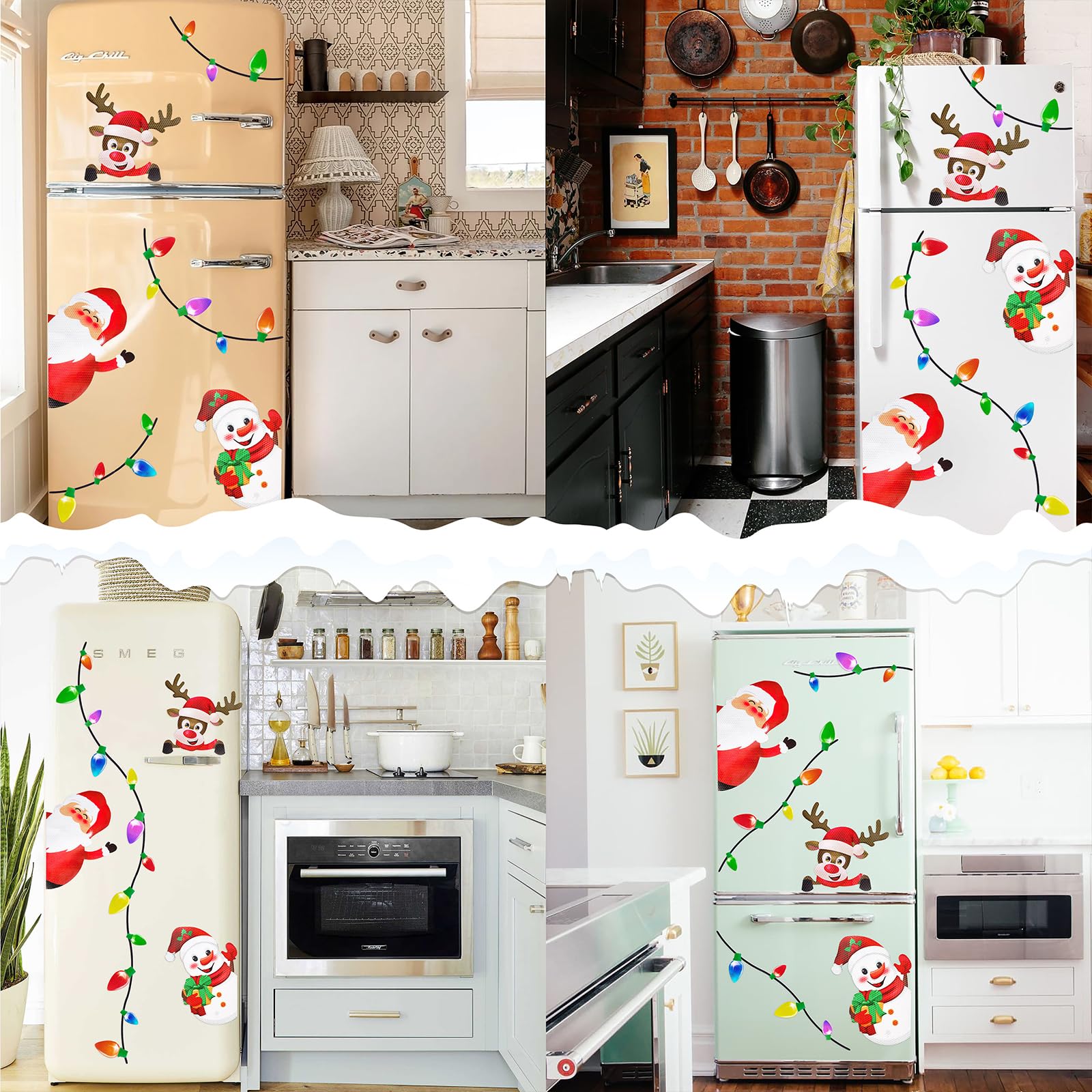 90shine peekaboo reindeer magnet brightens metal surfaces for holidays