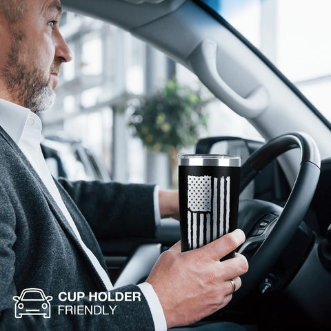 94Bright BPA-free double-wall insulated tumbler ensures long-lasting beverage temperature.