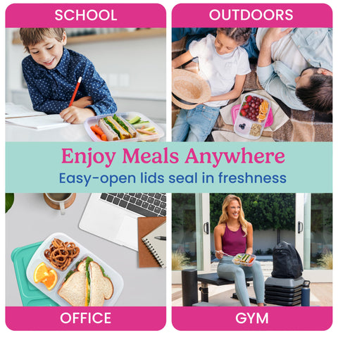 Bentgo Easyboxes dishwasher-safe design simplifies cleanup after school or work.