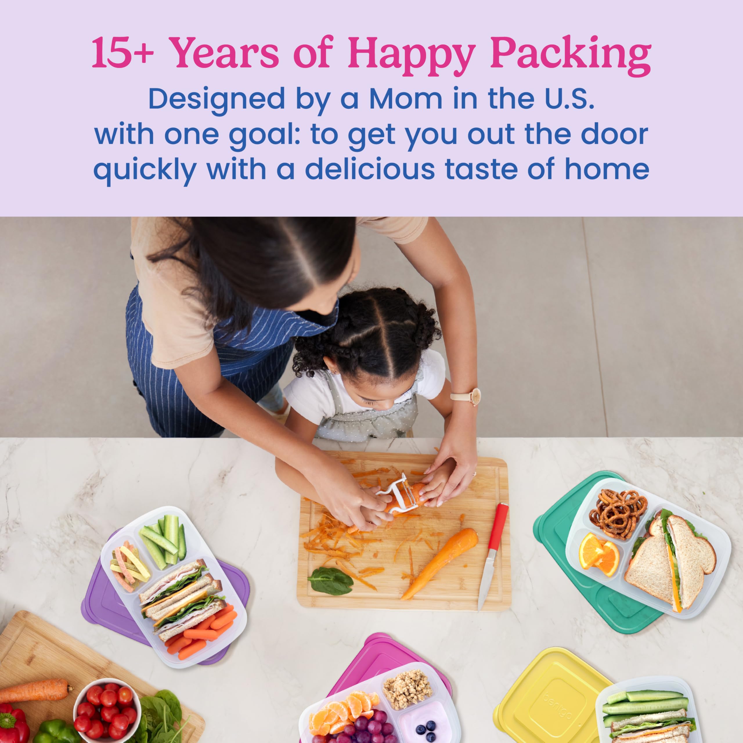Bentgo Easyboxes are microwave and freezer safe for quick reheats and storage.