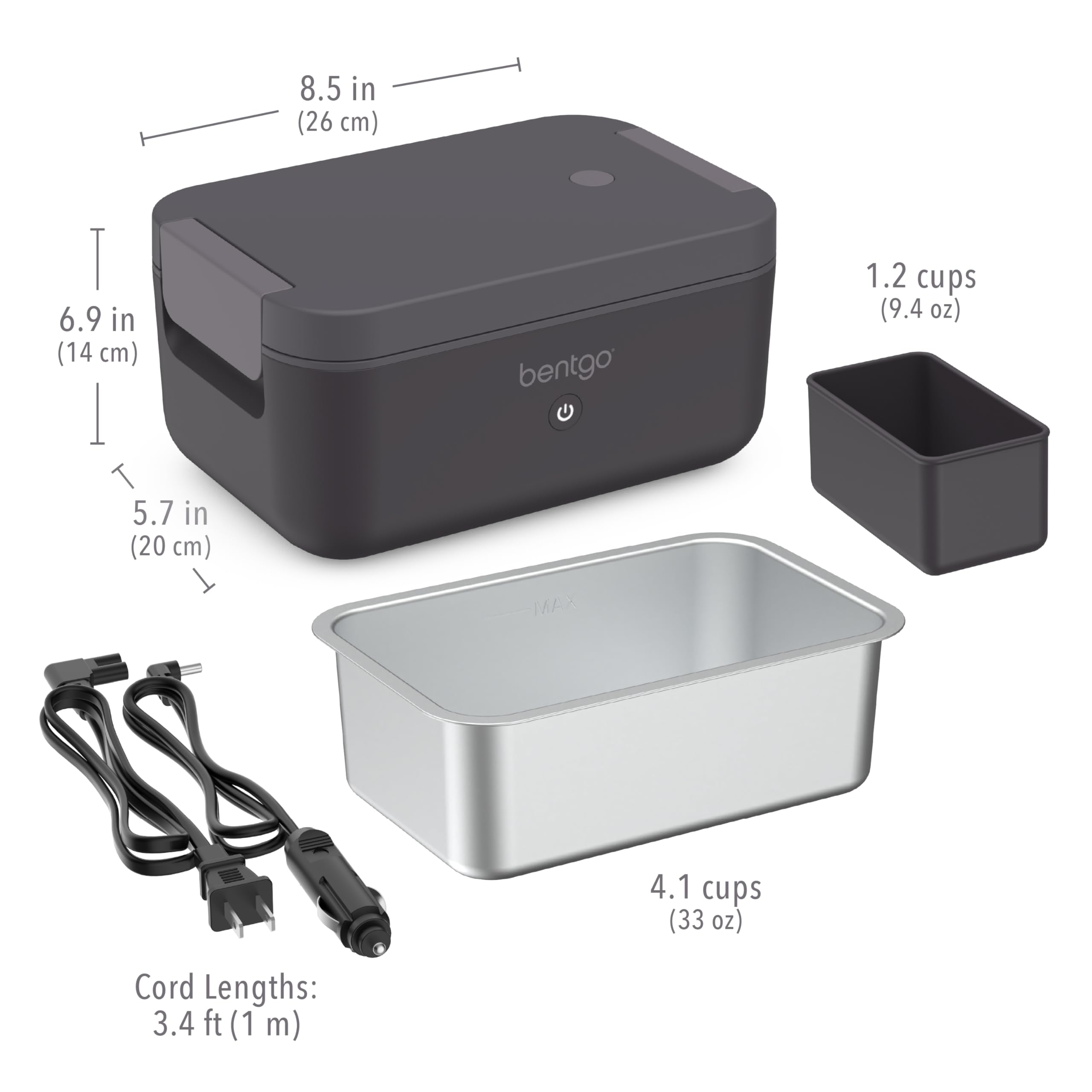 Bentgo Heat dishwasher-safe stainless container for easy cleanup.