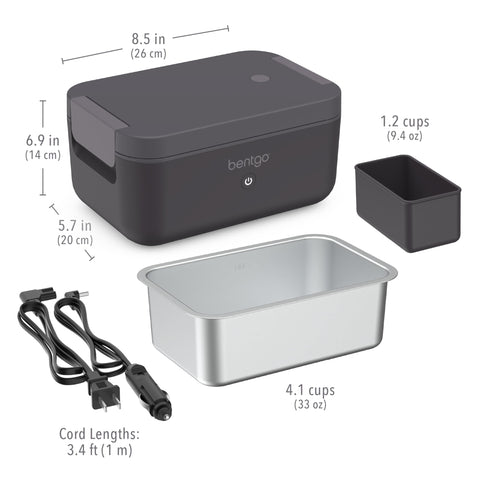 Bentgo Heat dishwasher-safe stainless container for easy cleanup.