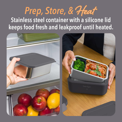 Bentgo Heat removable container makes meal prep easy.