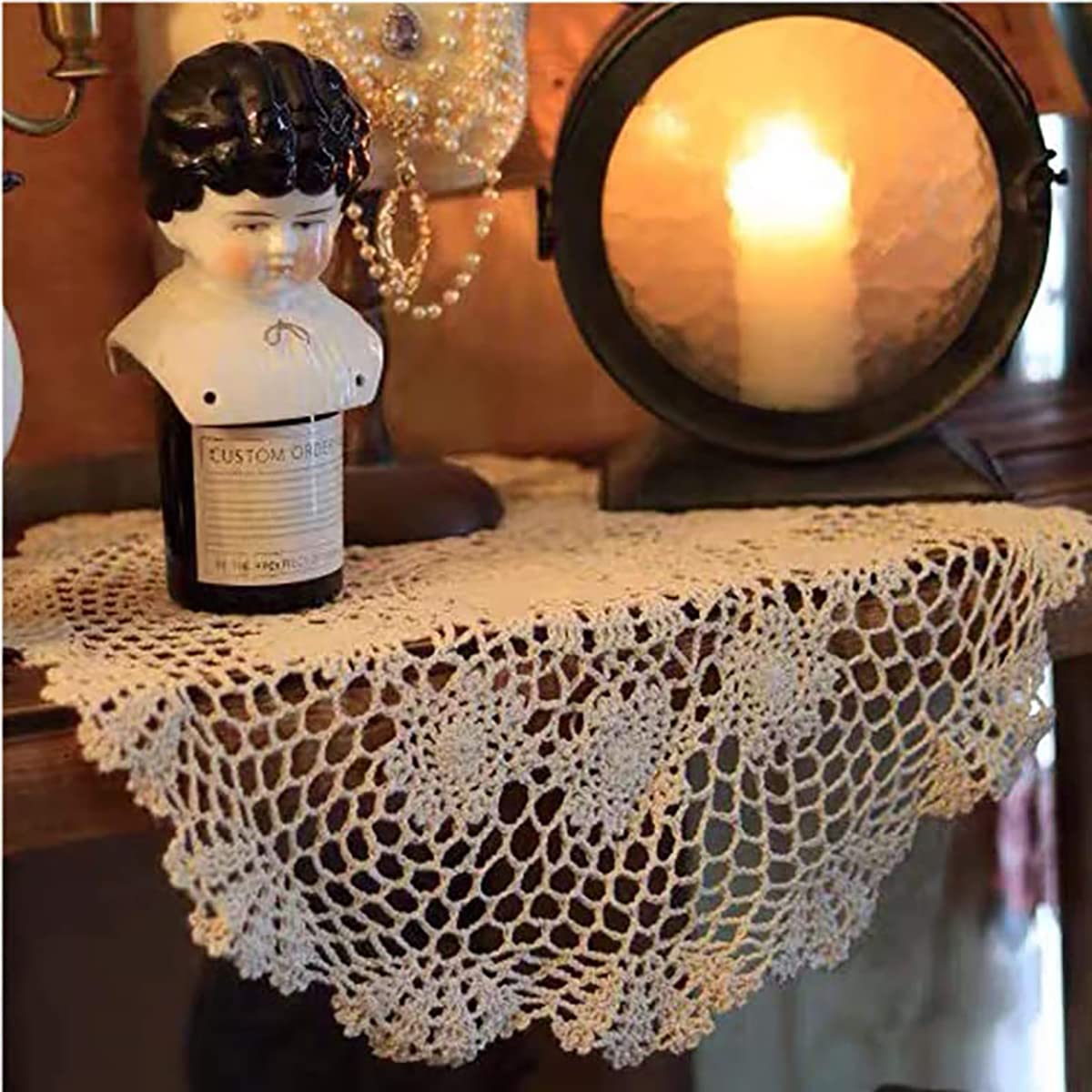 Hetao versatile doily dresses up a sofa or coffee table with style.