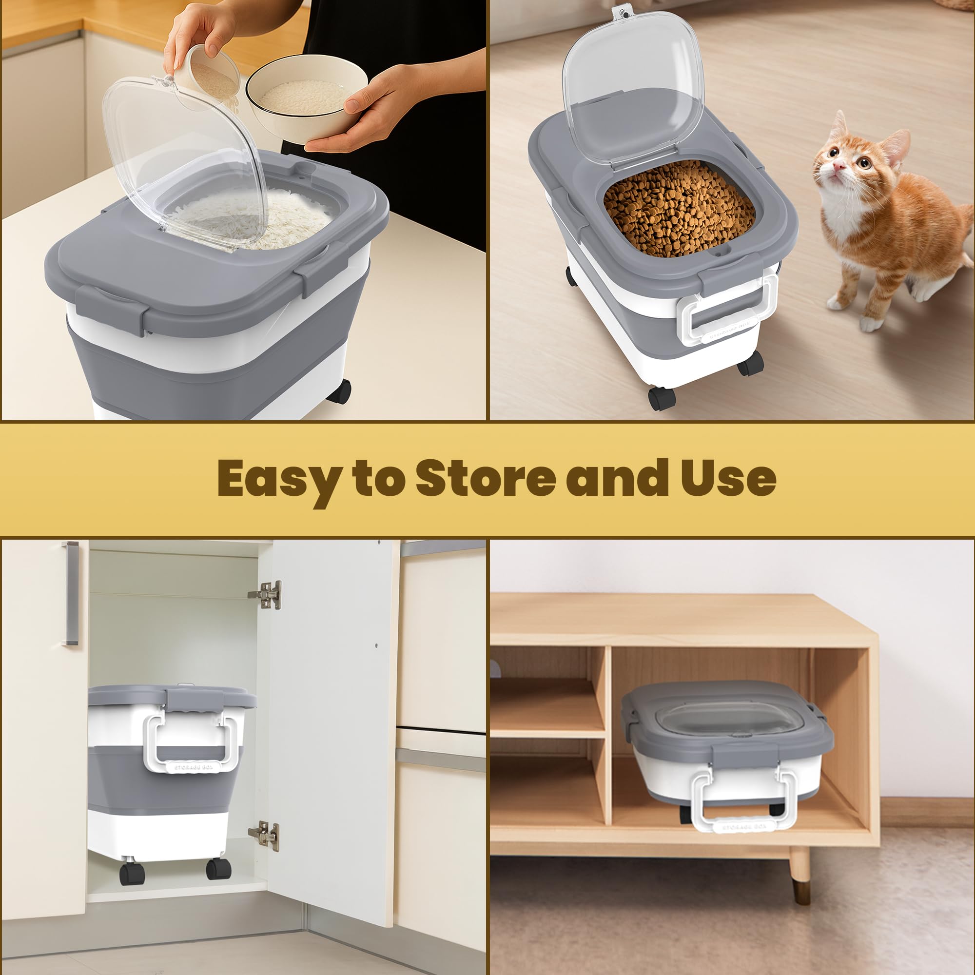 HOYTAMDAR small bin and scoop included for organized dispensing.