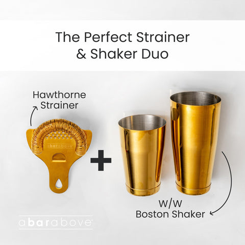 A Bar Above Boston shaker ergonomic handle for comfortable shaking