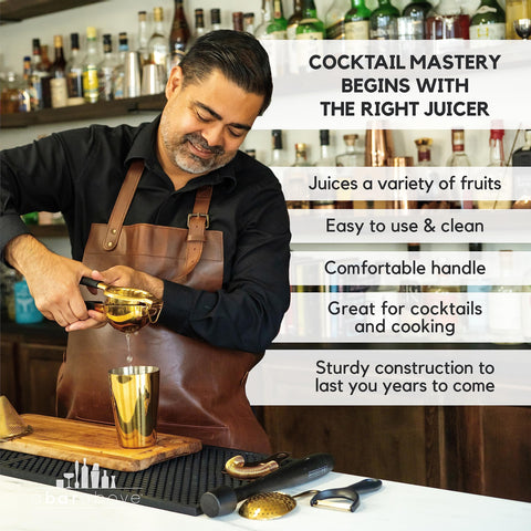 A Bar Above ergonomic handle supports comfortable, quick re-pressing during busy services