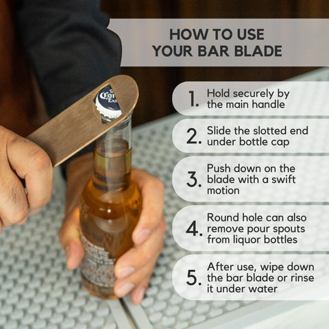 A Bar Above ergonomic smooth-handle offers all-day comfort during fast-paced shifts.