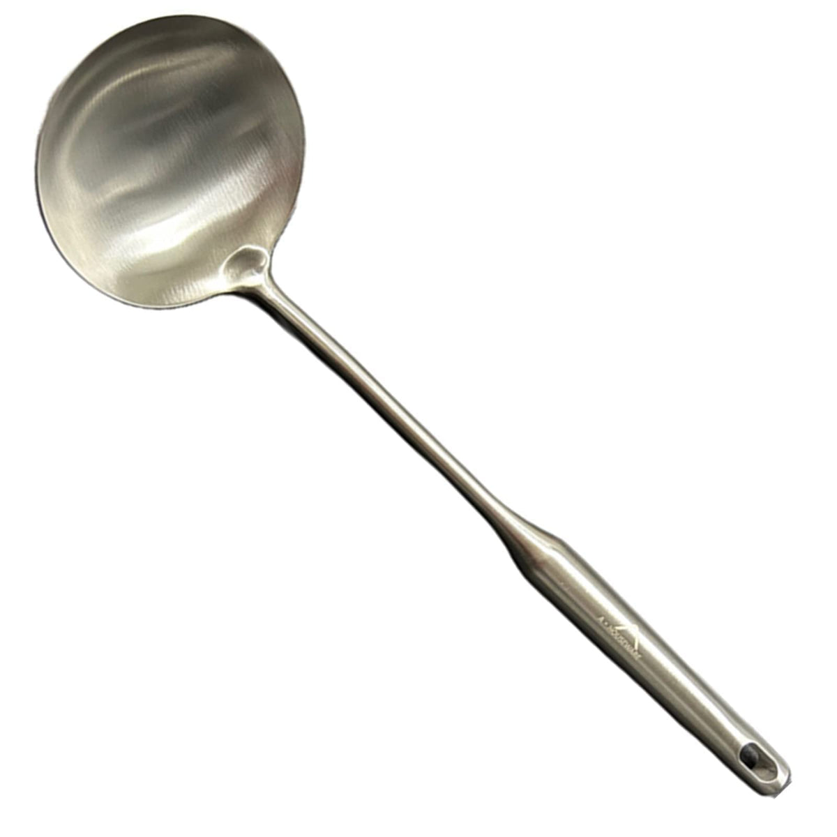 A · HOUSEWARE soup ladle in 304 stainless steel for durable serving.