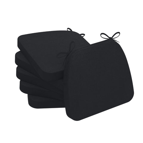 AAAAAcessories D-Shaped chair cushions offer ergonomic comfort for daily dining.