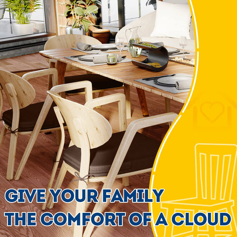 AAAAAcessories cushions with ties being secured to a chair.