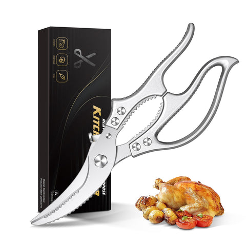 Aaeiirey Kitchen Scissors blade close-up for lasting sharpness