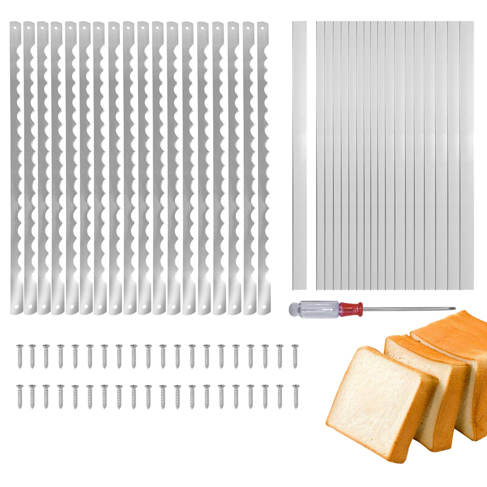 AAEJE bow bread knife blades 18-pack ready for reliable daily replacements.