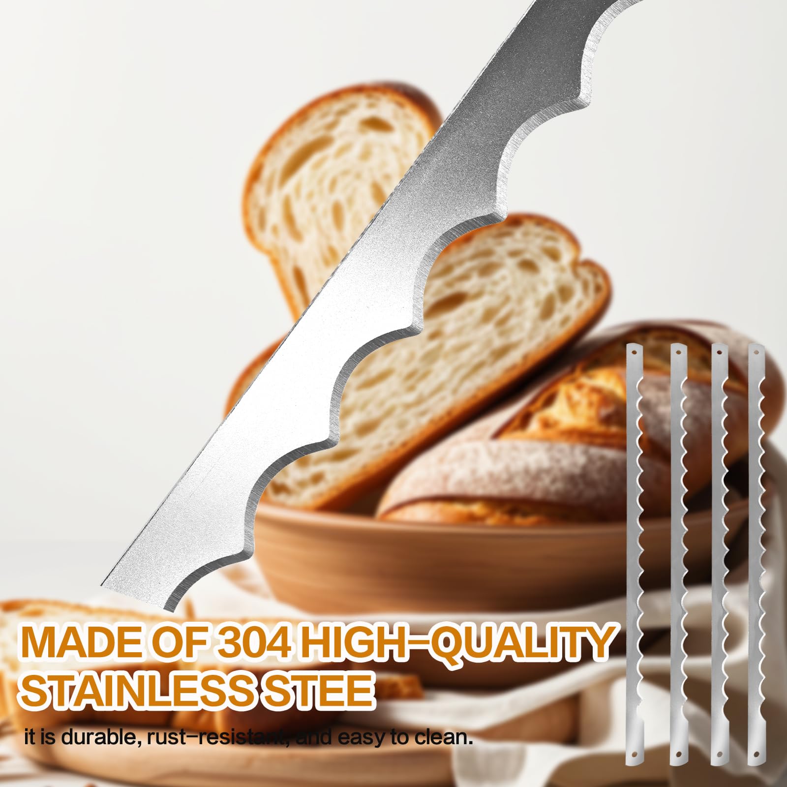 AAEJE bread slicer blade with dimensions 10.8 inches for everyday use.